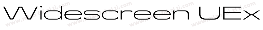 Widescreen UEx Blackl字体转换